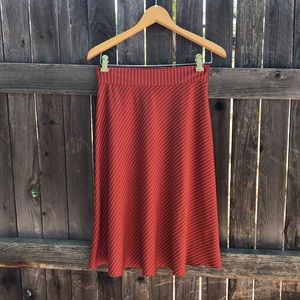 Rust Forever 21 Midi Skirt